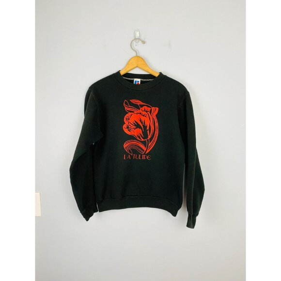 Vintage La Tulipe Crewneck Sweatshirt, Womens Size Small, Russell Athletic - Picture 7 of 8